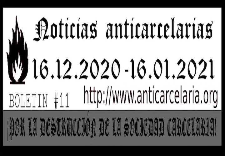 Boletín #11: Noticias Anticarcelarias