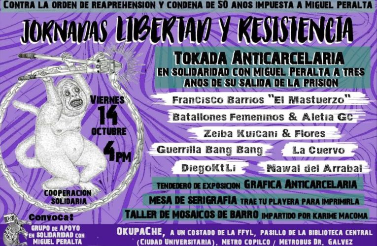 Tokada anticarcelaria da comienzo a las jornadas “Libertad y Resistencia”