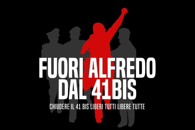 Actualización sobre el compañero anarquista Alfredo Cospito en huelga de hambre hasta el fin